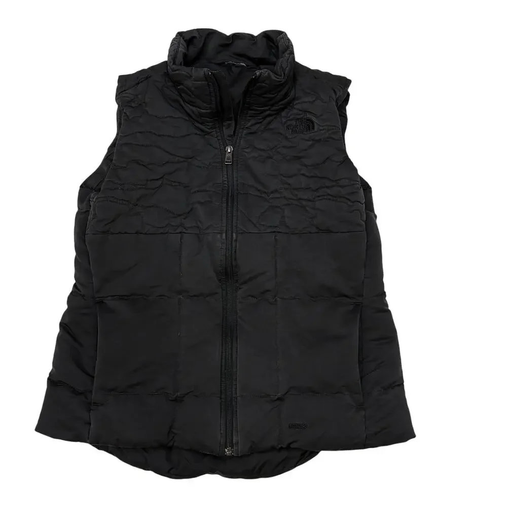 The North Face Aconcagua II 550 Puffer Vest Womens Medium Black Goose Down *READ